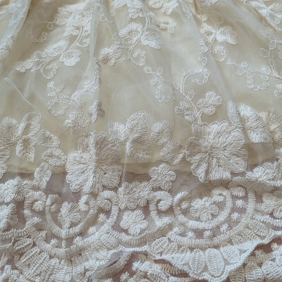 Kids Cream Lace Dress - Picture 8 of 8